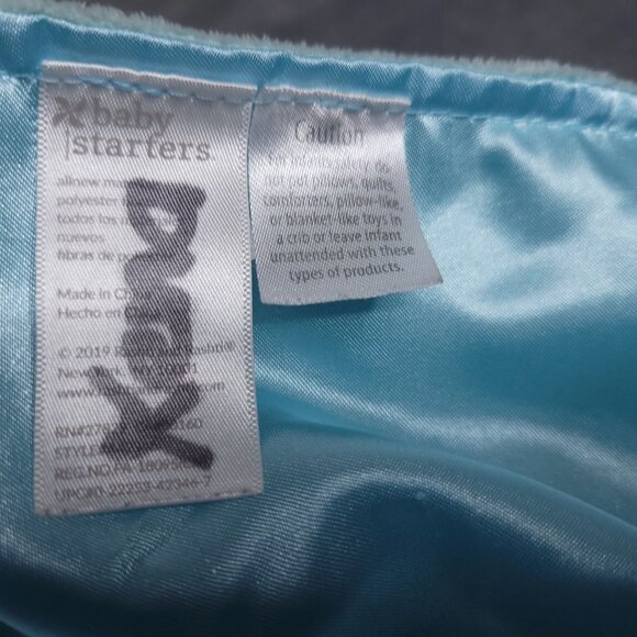 Baby Starters Hippo Unicorn Lovey Security Blanket Embroidered Dream Motif - Picture 5 of 5